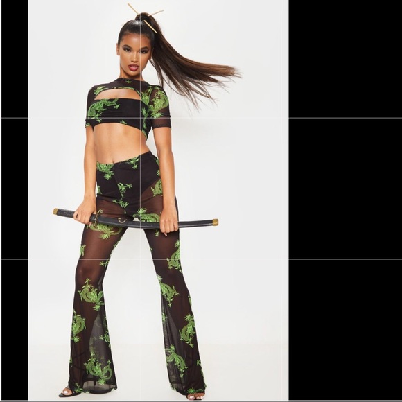 PrettyLittleThing Tops - NWT samurai dragon set